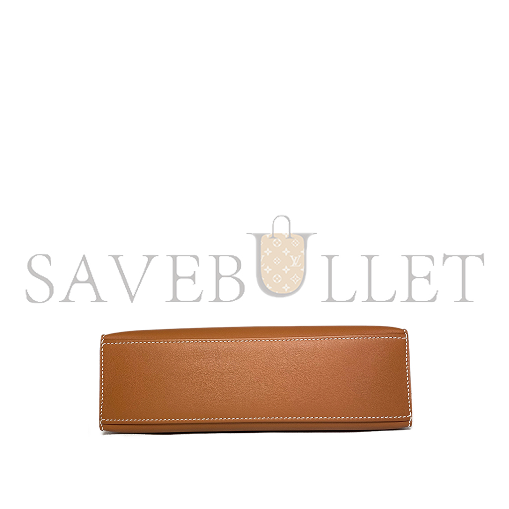 H**mes kelly pochette gold swift palladium hardware (22*14*7cm)